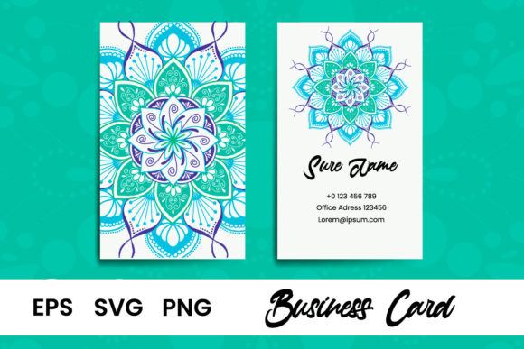 Business Card – Mandala Design Graphics & Print Templates