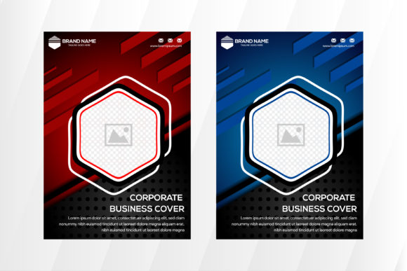 Business Cover Background Vertical Flyer: Graphics & Print Templates