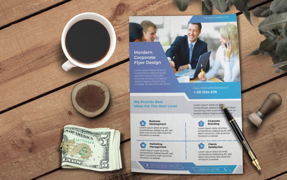 Business Flayer Design 2022 Vector: Graphics & Print Templates
