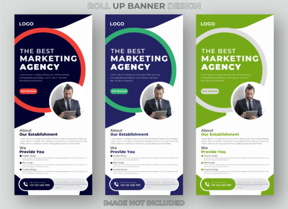 Corporate Business Roll Up Banner: Graphics & Print Templates