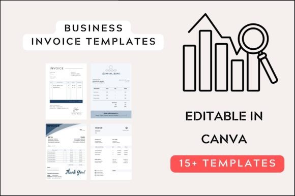 Editable Business Invoice Templates: Graphics & Print Templates