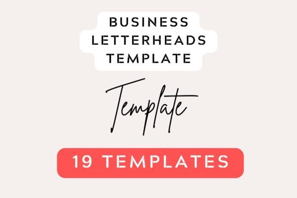 Editable Premium Business Letterheads: Graphics & Print Templates