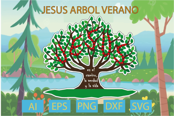 Jesús Árbol Verano: T-Shirt Designs & Graphics