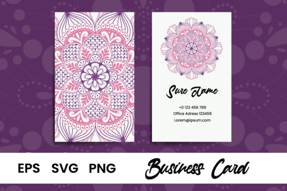 Mandala Business Card: Graphics & Print Templates