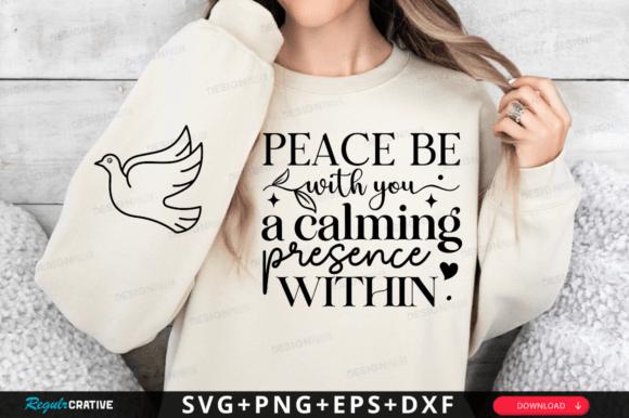 Peace Be with You SVG: Calming Graphics for T-Shirt Designs & Local Branding