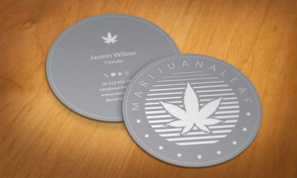 Round Business Card Design