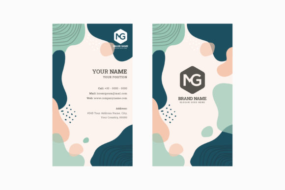 Vertical Business Card Memphis Liquid Graphics